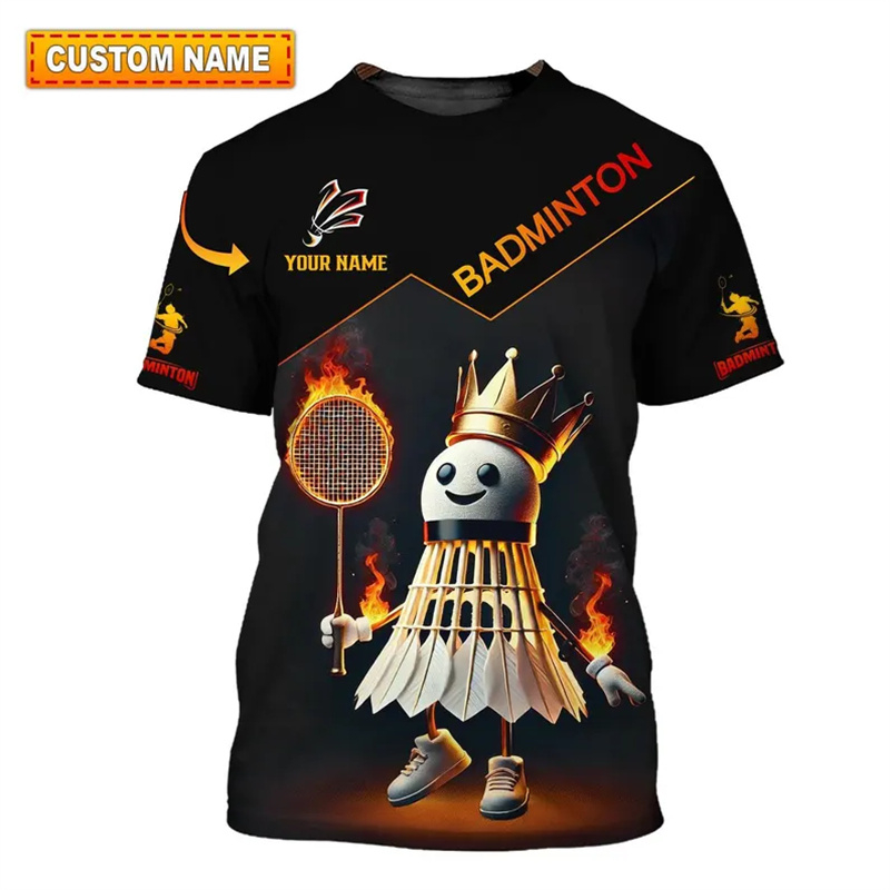 Badminton China - กีฬาแบดมินตันเสื้อยืดเสื้อผ้าผู้ชาย Cool นวนิยาย 3D พิมพ์กีฬาด่วนแห้งแขนสั้นเสื้อ T