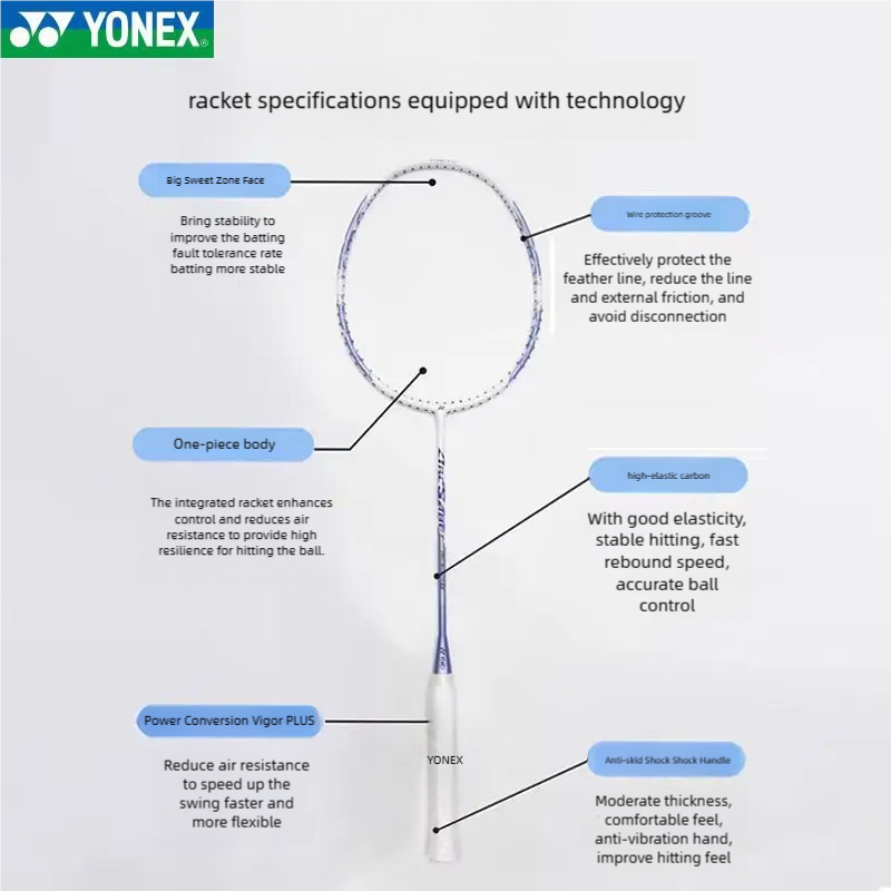 ไม้แบดมินตัน YONEX ARCSABER 8  - Badminton Raket บทวิจารณ์และราคา