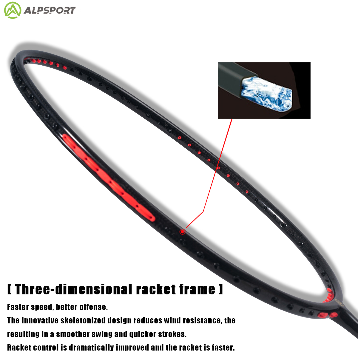 ALP BZTK 3U ก้าวร้าวไม้แบดมินต - Badminton Raket บทวิจารณ์และราคา