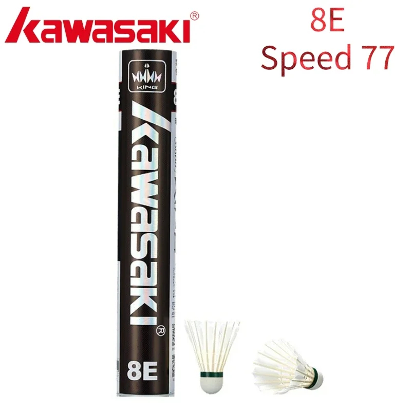 KAWASAKI ลูกขนไก่ขนนก8E มืออาช - Badminton Raket บทวิจารณ์และราคา