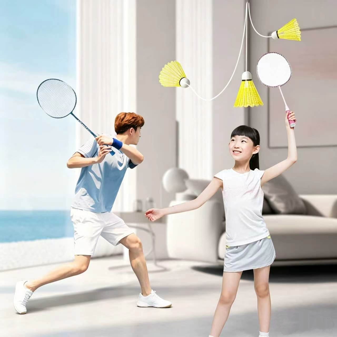 ชุดแบดมินตันแบบยืดหยุ่น 3 ชิ้น - Badminton Raket บทวิจารณ์และราคา