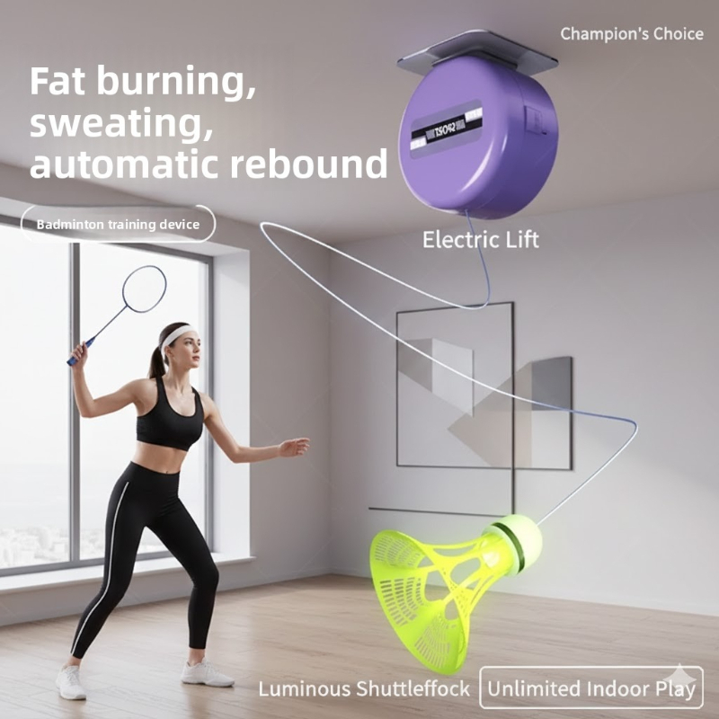 อุปกรณ์ฝึกซ้อมแบดมินตันแบบเดี่ - Badminton Raket บทวิจารณ์และราคา
